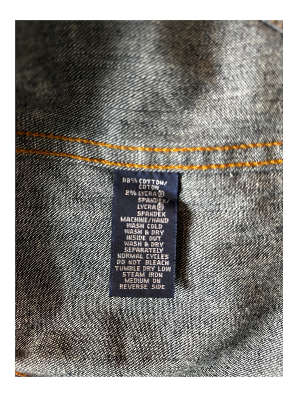 Ralph Lauren Dark Indigo Jean Jacket with Contrast Stitching - Picture 4 of 6